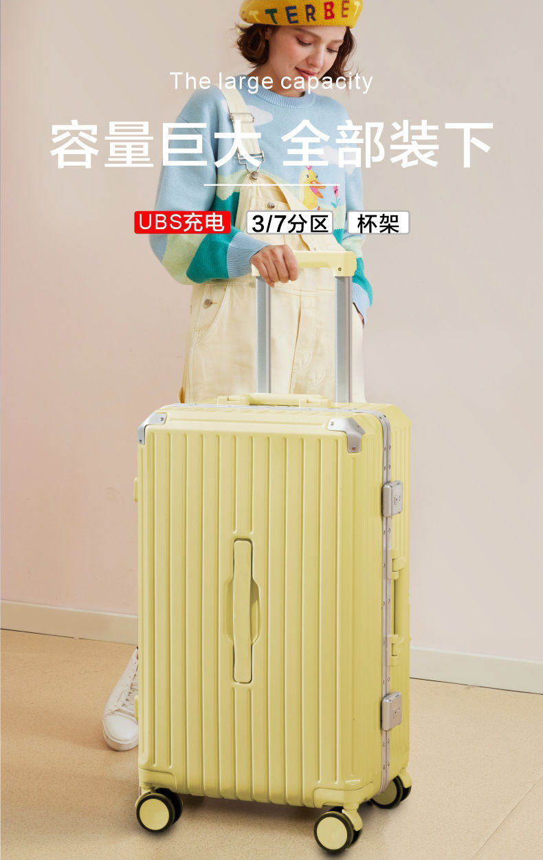 学生超大行李箱大容量新款结实耐用拉杆箱密码箱万向轮详情1