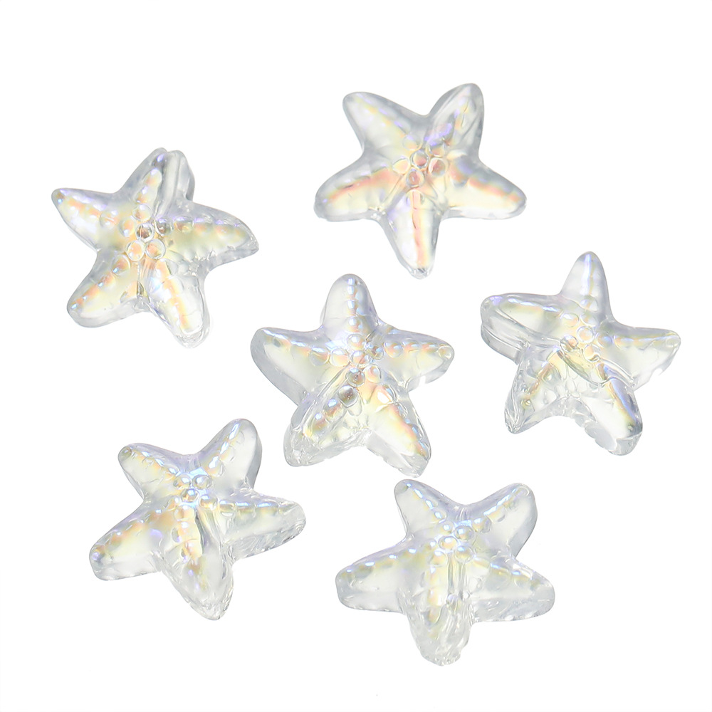 New product: approximately 15mm glass starfish beads, scattered glass bead holes, 1mm handcrafted diy bracelet, necklace and accessory pic 21