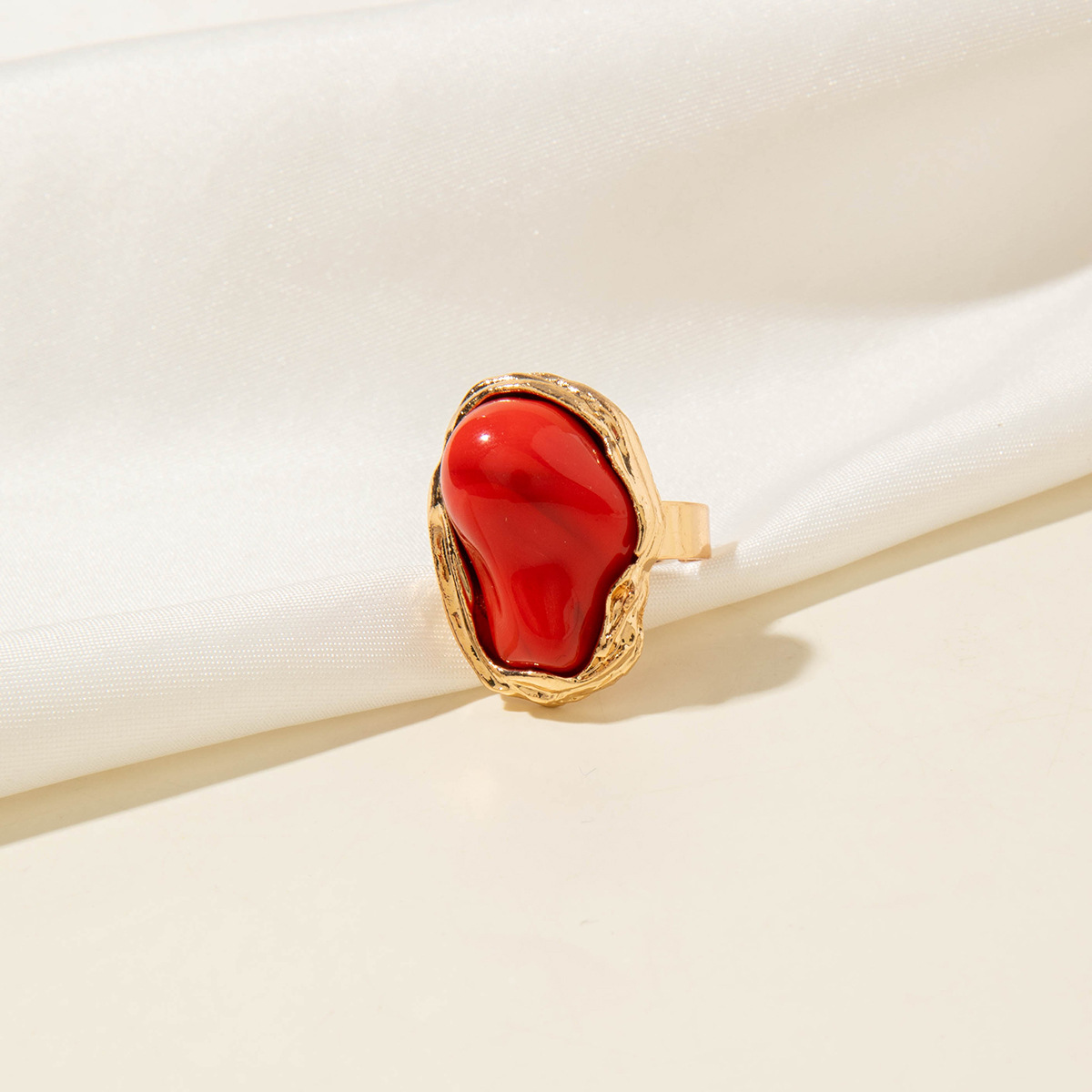 欧美跨境法式复古异形珍珠戒指女食指指环个性时尚设计开口尾戒详情16