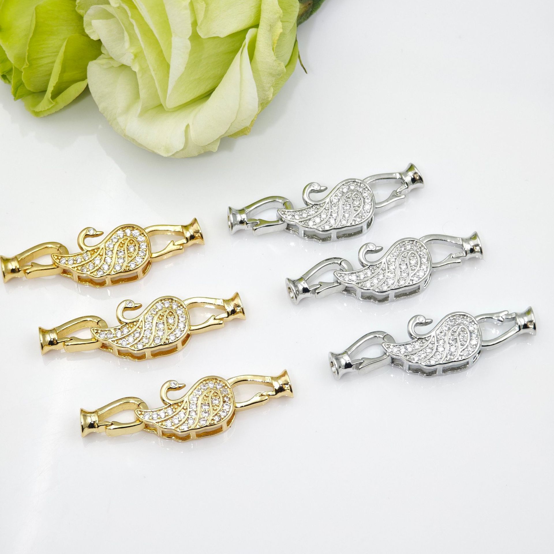 High-end strong color retention necklace clasp, pearl buckle, bracelet buckle, end buckle, universal buckle, diy jewelry accessories pic 17