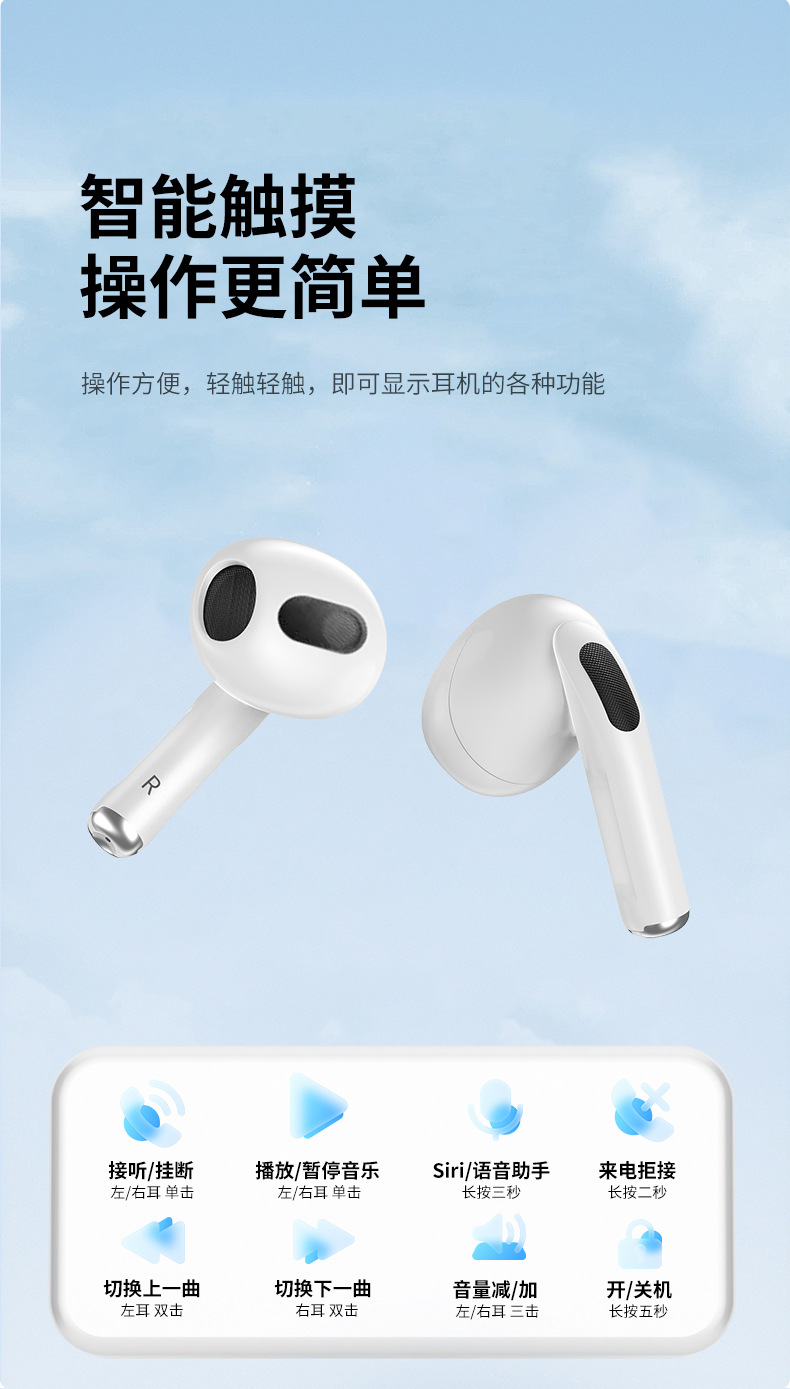 A7 pro4 6TWS蓝牙耳机长续航高品质跨境外贸爆款入耳四代无线耳机详情16
