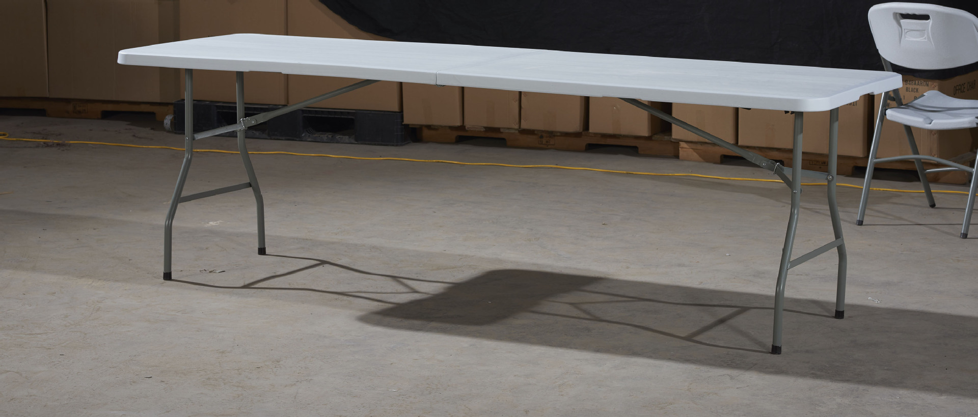 Star Factory Direct sales: Simple 1.8-meter-long folding table, outdoor folding table, folding seat, outdoor portable folding table, stall table, folding round table, blow-molded folding table, folding table, small table, foldable table for outdoor use pic 8