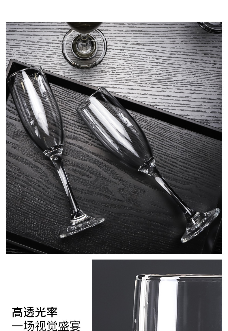 Creative wine cocktail glass, flute tall glass, transparent soda-lime red wine glass, glass sparkling wine glass, champagne glass pic 10