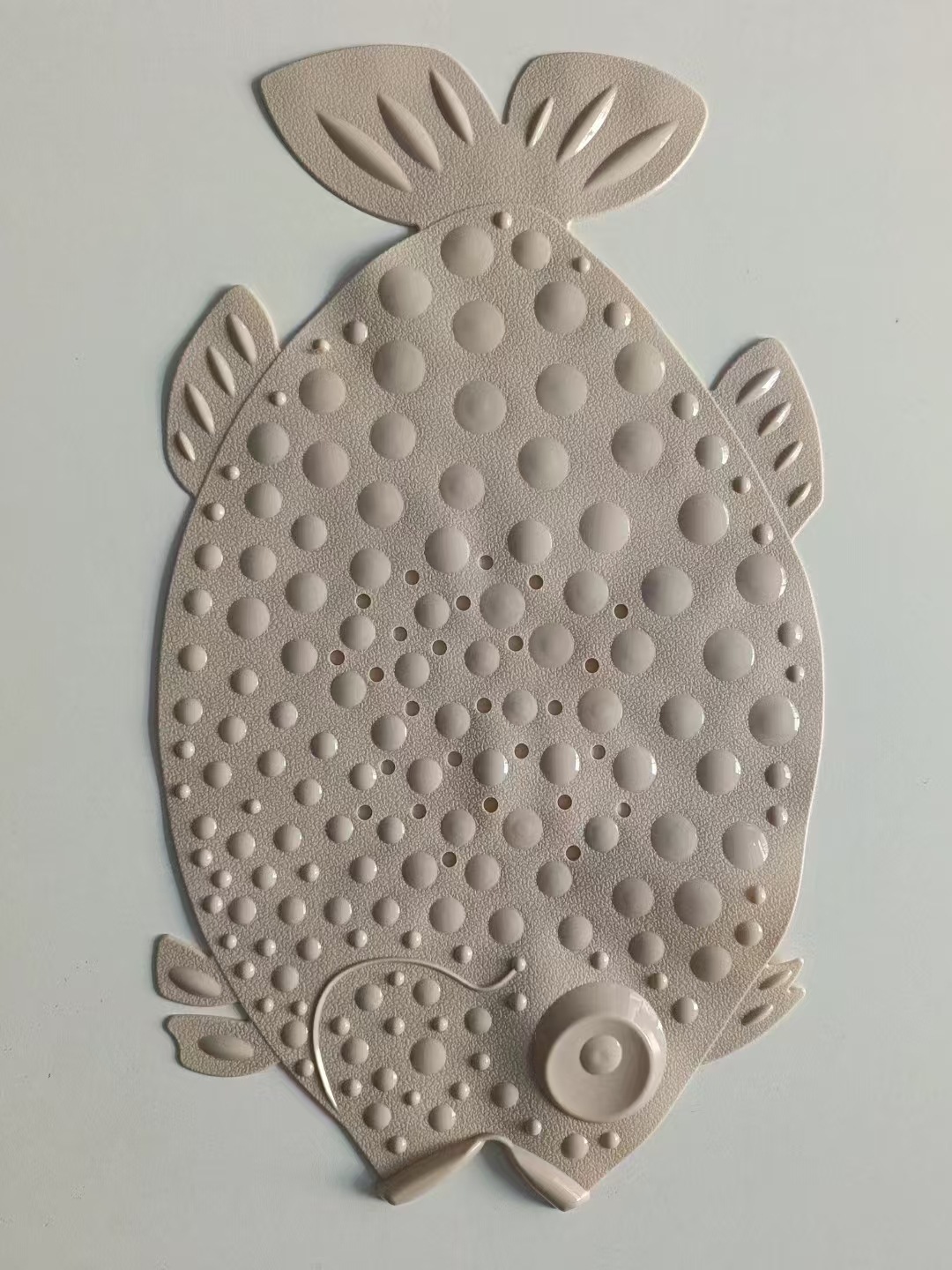 Forma de pescado almohadilla de baño resistente al agua almohadilla de baño larga de color sólido almohadilla de masaje suave espinilla antideslizante almohadilla de baño ventosa pic 10