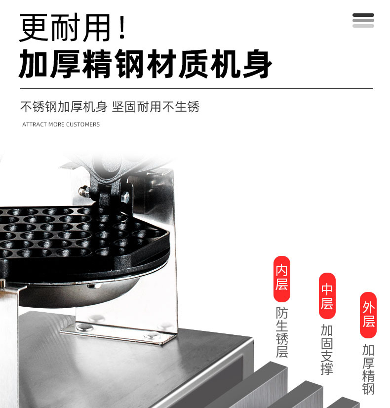 蛋仔机商用烤饼机电热鸡蛋仔机蛋仔饼香港qq鸡蛋仔饼厂家批发详情12