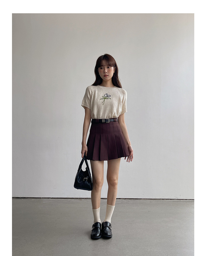 【主推 首尔私校百褶裙】高腰显瘦A字jk短裙女夏新款半身裙N127B详情32