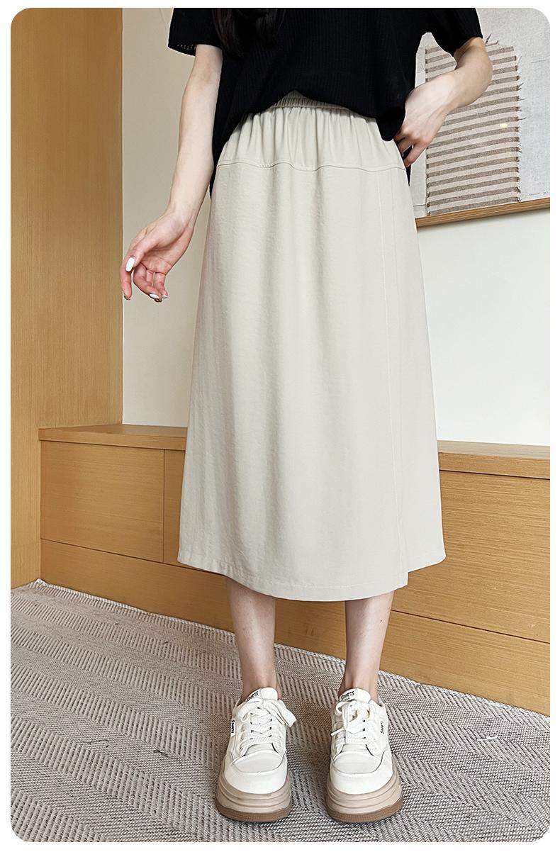 2024夏季新款女士高腰显瘦米兰醋酸皱裙裤 休闲宽松百搭阔腿裤 垂感休闲裤详情14