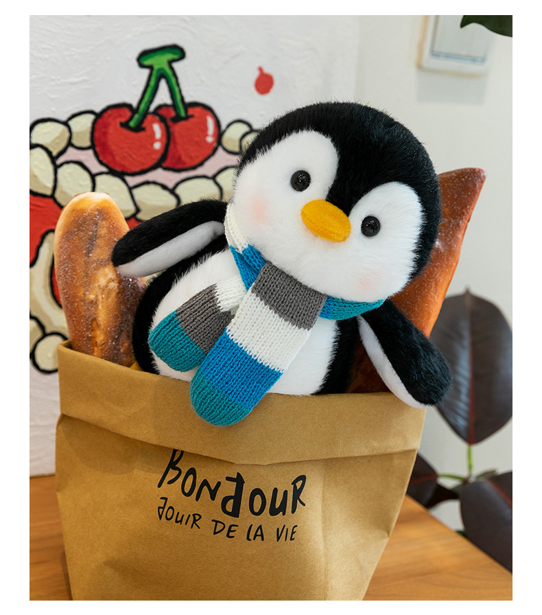 A new cross-border cartoon penguin plush toy series of cute pets, a little elephant doll, is a perfect gift for female couples pic 6