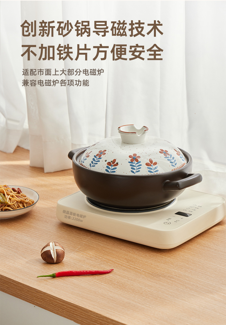 日式砂锅煲汤用家用燃气灶专用炖锅耐高温干烧不裂陶瓷煲沙锅批发详情3