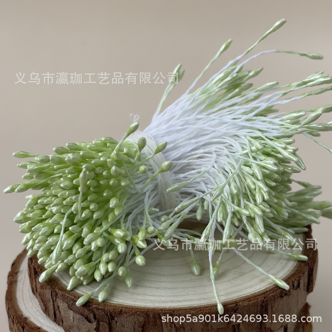 小尖头珠光花心花蕊DIY古风头饰配件手工花辅料仿真花苞装饰品详情10