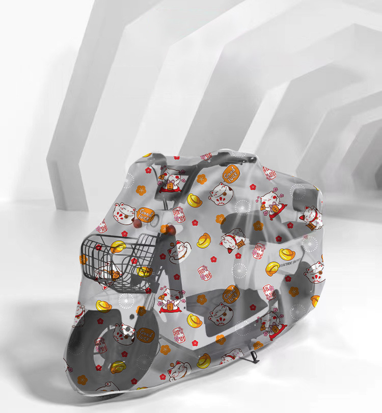 PEVA transparent printed car cover printing film, battery, electric vehicle, motorcycle rain and dust cover, car cover printing film pic 8