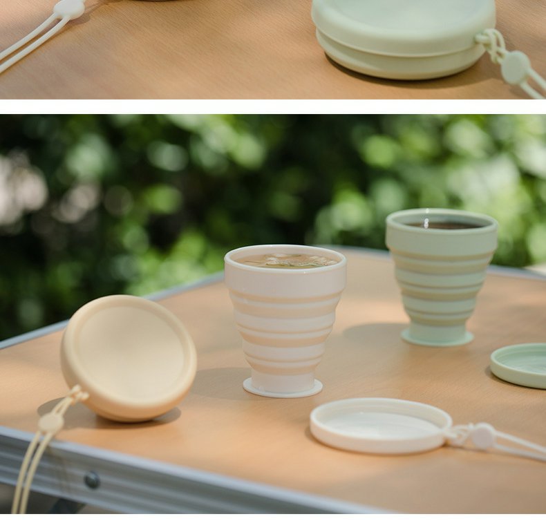 折叠水杯旅行漱口杯硅胶户外可伸缩旅游出差便携牙刷口杯压缩杯子详情15