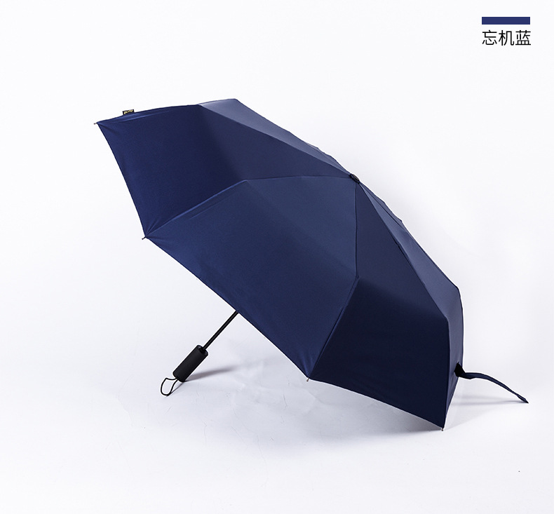节节收防回弹雨伞黑胶防晒伞时尚简约小清新全自动晴雨两用三折伞详情14