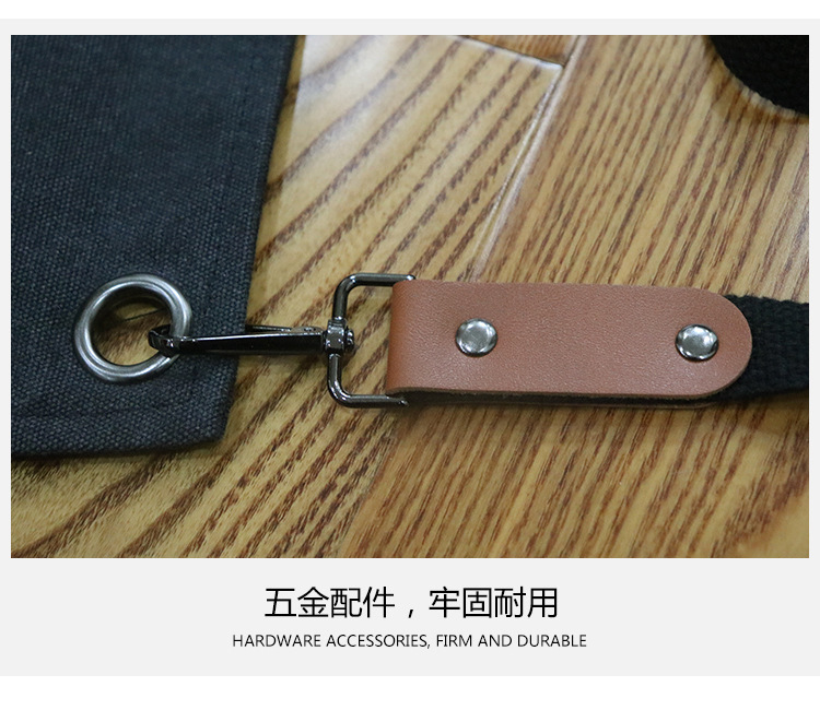 【持嘉】跨境加厚帆布多口袋工匠园艺工作服围裙烧烤汽修师机械师详情15