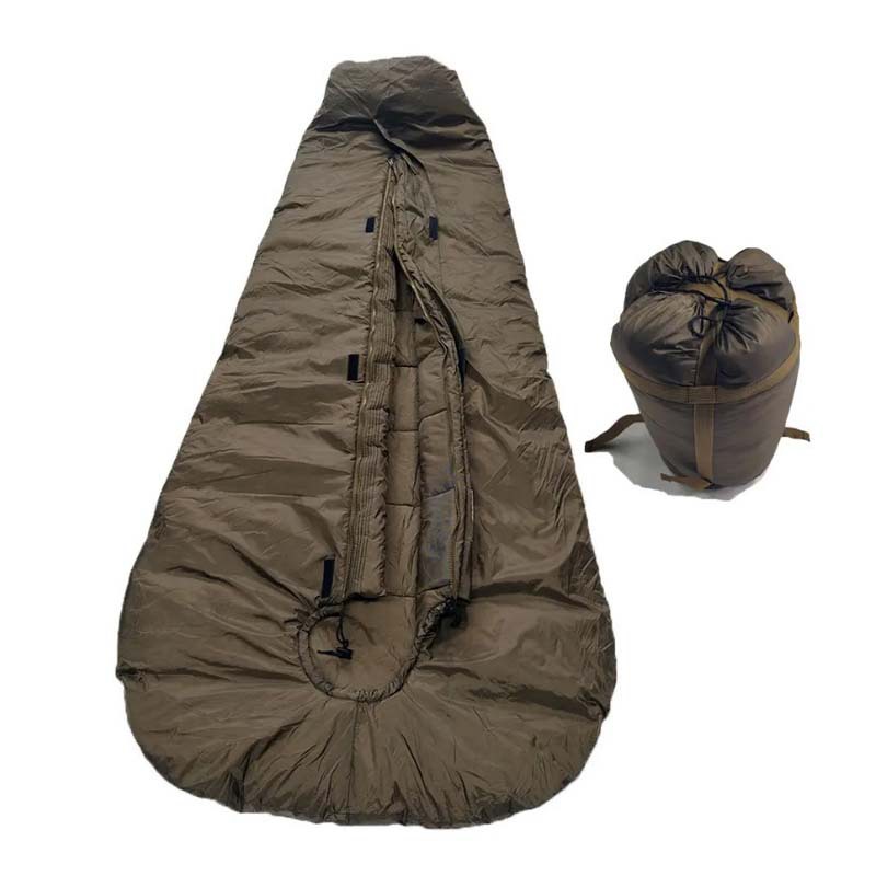 Factory wholesale production of high-end nylon fabric adult warm double-layer sleeping bags, essential water-repellent sleeping bags for outdoor camping pic 2