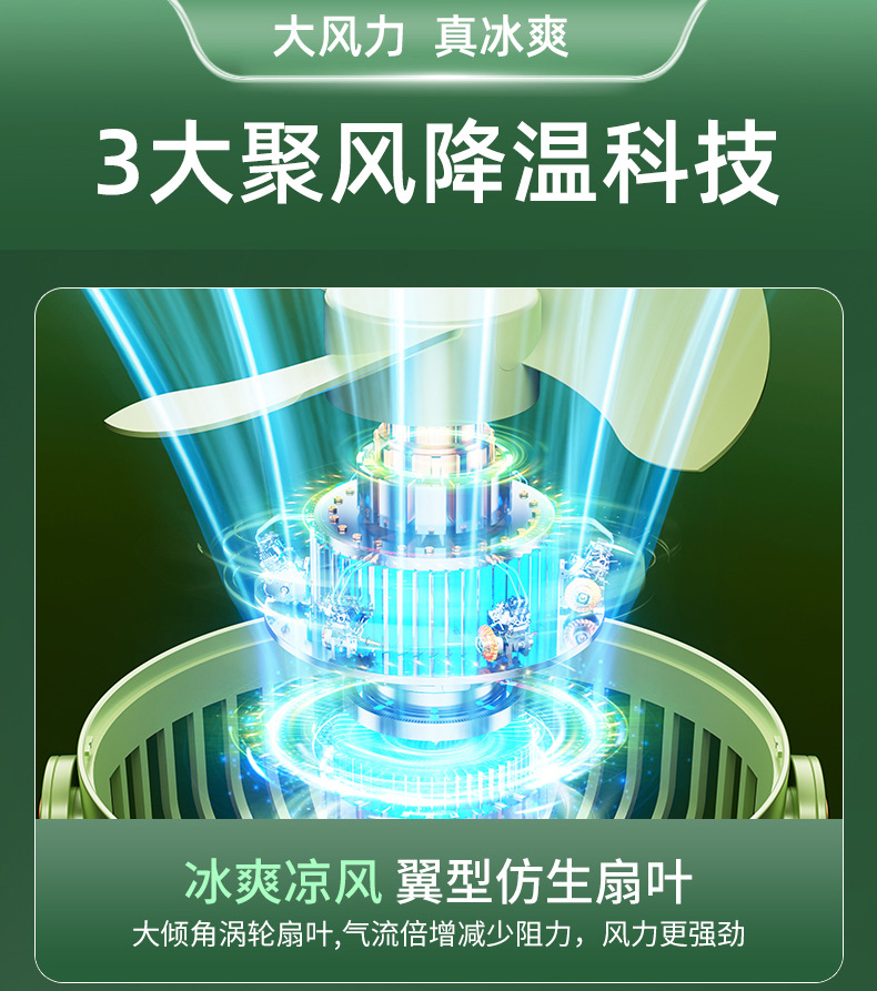 小风扇桌面电风扇小型家用静音办公室usb充电迷你宿舍学生便携式详情30