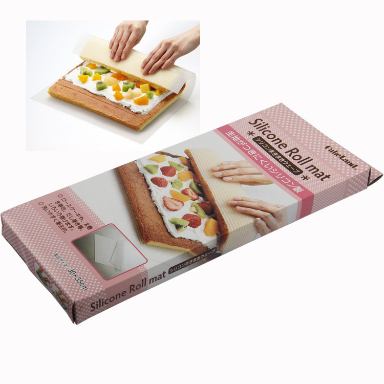 Bebé niños accesorios hogar pastel rolls baking big silicone sushi rolls mold mat pic 2