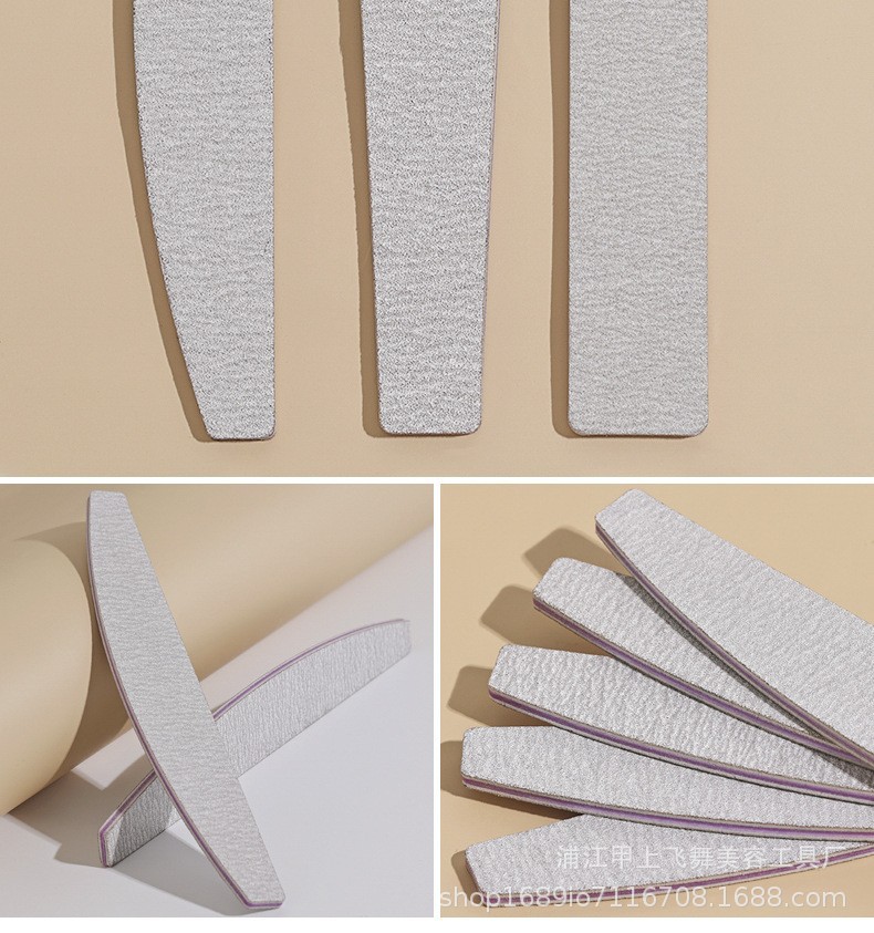 美甲搓条批发紫芯灰砂搓条指甲锉磨指甲斑马锉条专用双面打磨条详情10