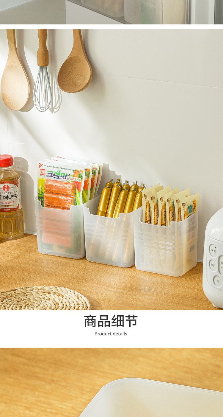 冰箱侧门收纳盒便携多功能分类冰箱置物盒家用大容量拓展冷藏盒详情18