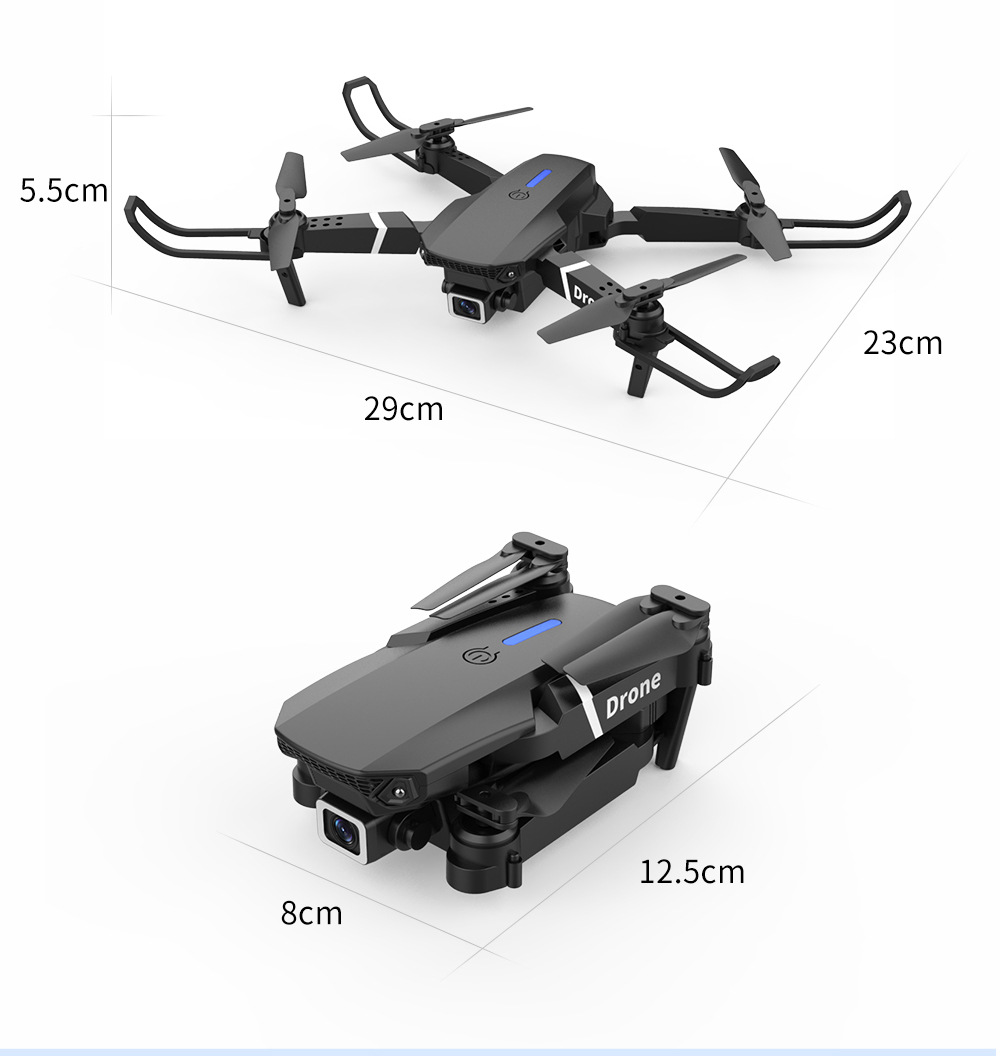 Cross-border E88 high-definition dual-camera folding drone, long-lasting endurance, easy to carry, intelligent obstacle avoidance remote control aircraft for foreign trade pic 21