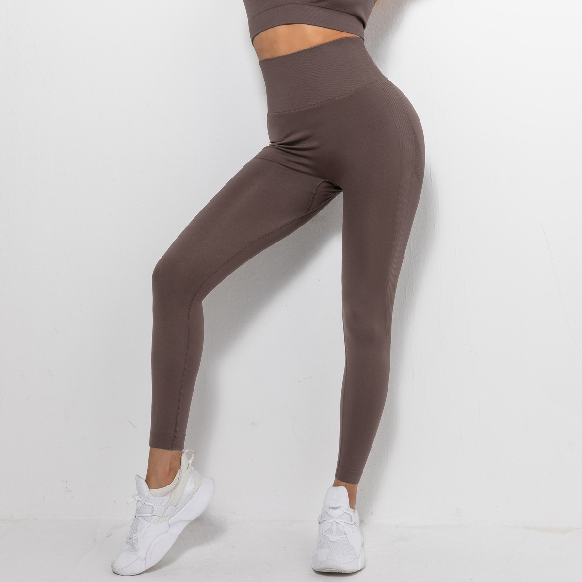 Peach internet-famous seamless yoga pants from Europe and America, breathable yoga wear for lifting buttocks, tight-fitting height waists, sports base fitness pants for women pic 164