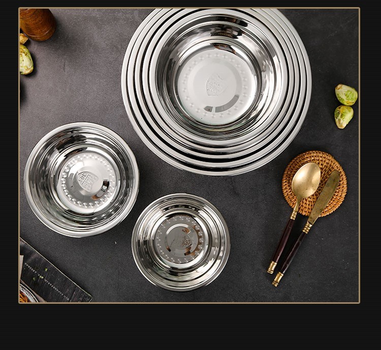 304无磁201不锈钢汤盆加深加厚家用洗菜盆味斗多用食堂汤碗码斗详情13