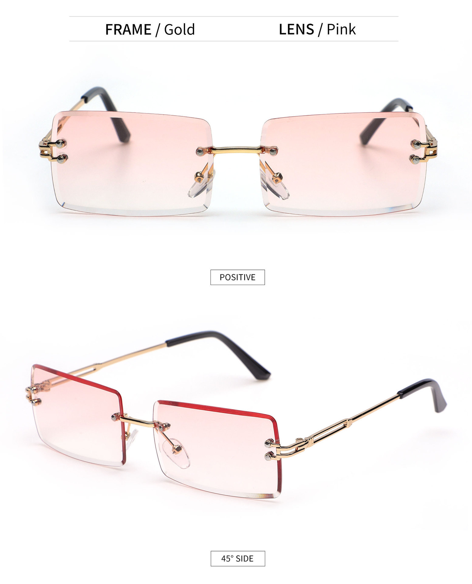 金属无框太阳镜女士批发眼镜时尚欧美方框超轻男款眼镜防晒墨镜详情20