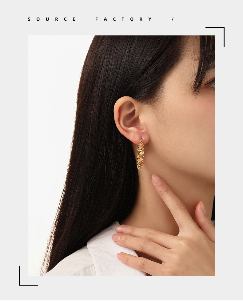 欧美ins新款夸张不规则大圆圈c型耳环耳圈高级感时尚设计感耳饰女详情5