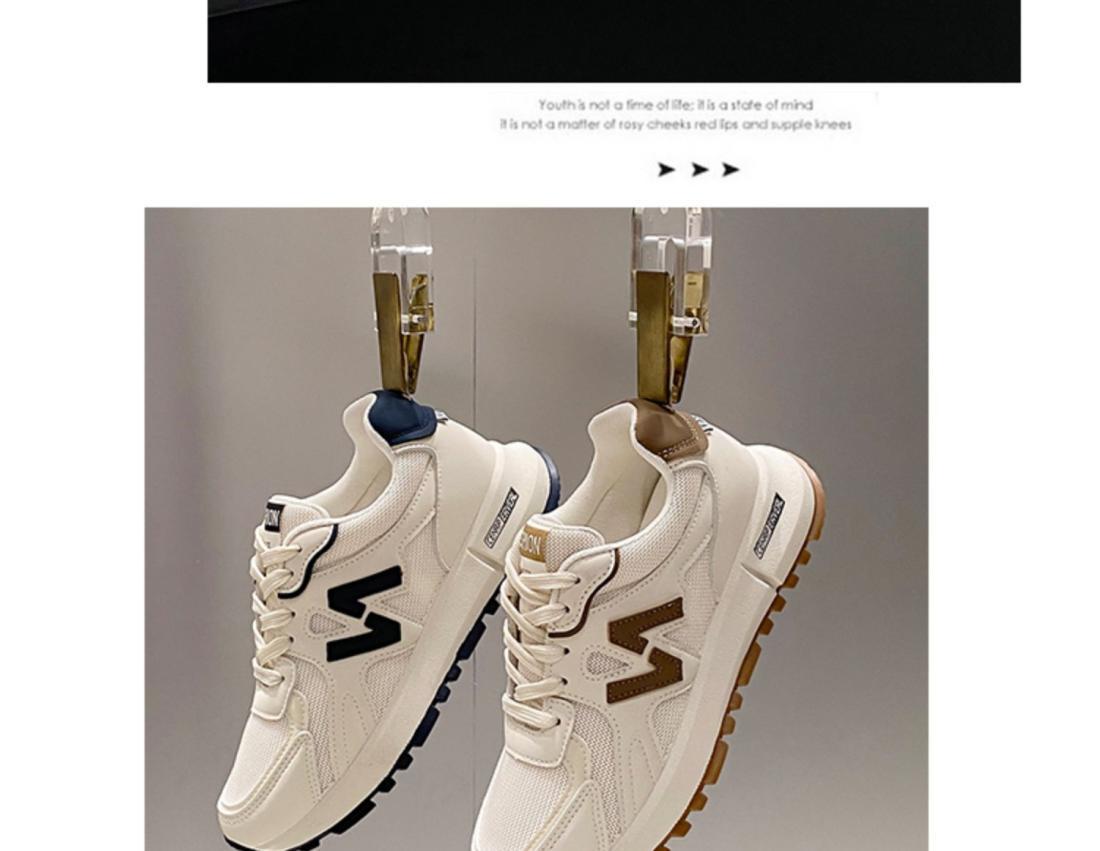 跨境运动鞋女2025春季新款透气休闲厚底老爹鞋时尚网面女式休闲鞋详情29