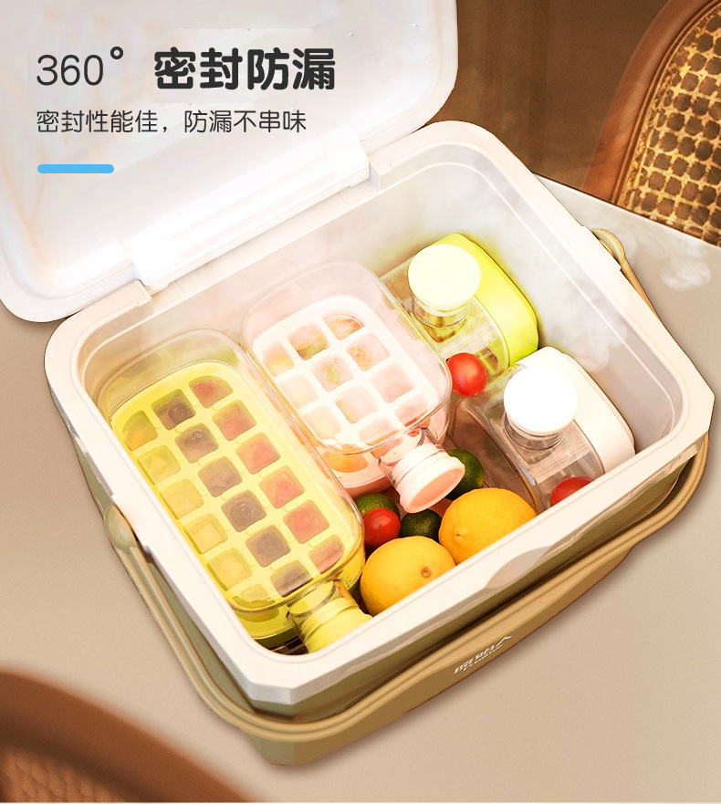 Cross-border ice cube tray water bottle two-in-one press water filling ice bucket, ice box, ice maker, high appearance level portable ice cube mold pic 8