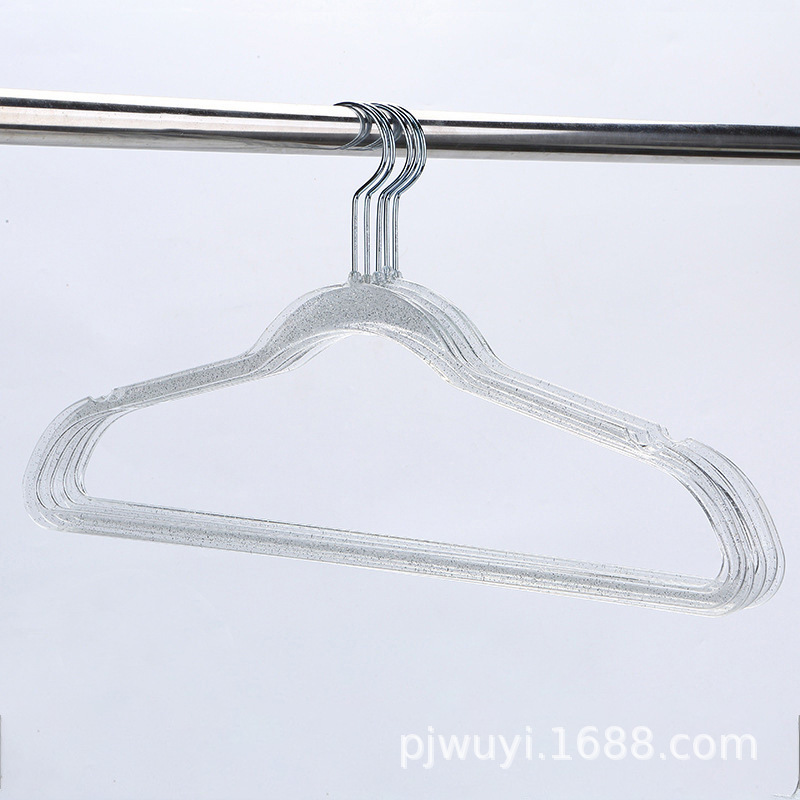 透明金粉水晶衣架子珍珠仙女衣挂少女心可爱学生衣撑子服装店批发详情4