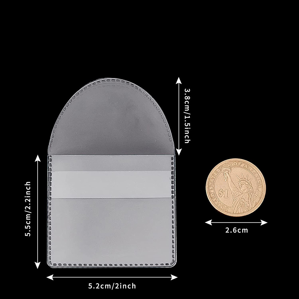 Commemorative coin collection bag, transparent PVC badge bag, transparent coin storage bag pic 5