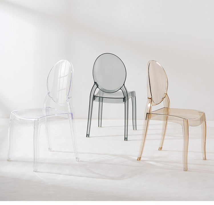 星辰欧式亚克力椅子现代简约餐椅魔鬼椅幽灵塑料透明水晶椅网红化妆椅详情1