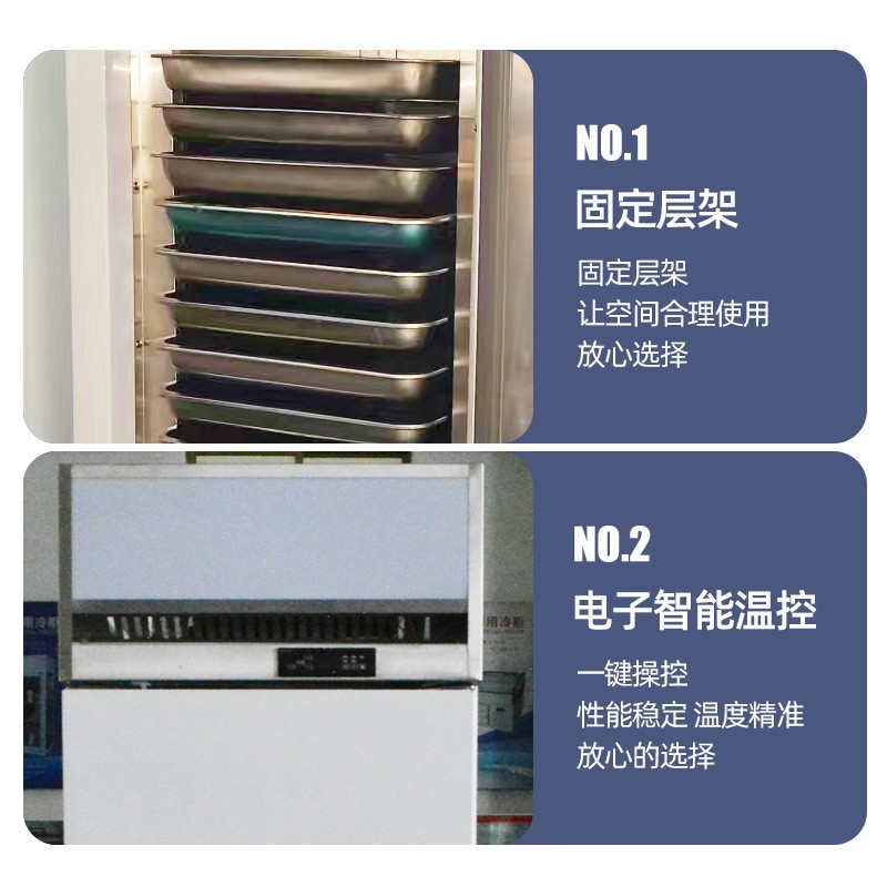 商用立式风冷插盘柜两门四门不锈钢烘焙面团冷藏冷冻保鲜冰柜批发详情10