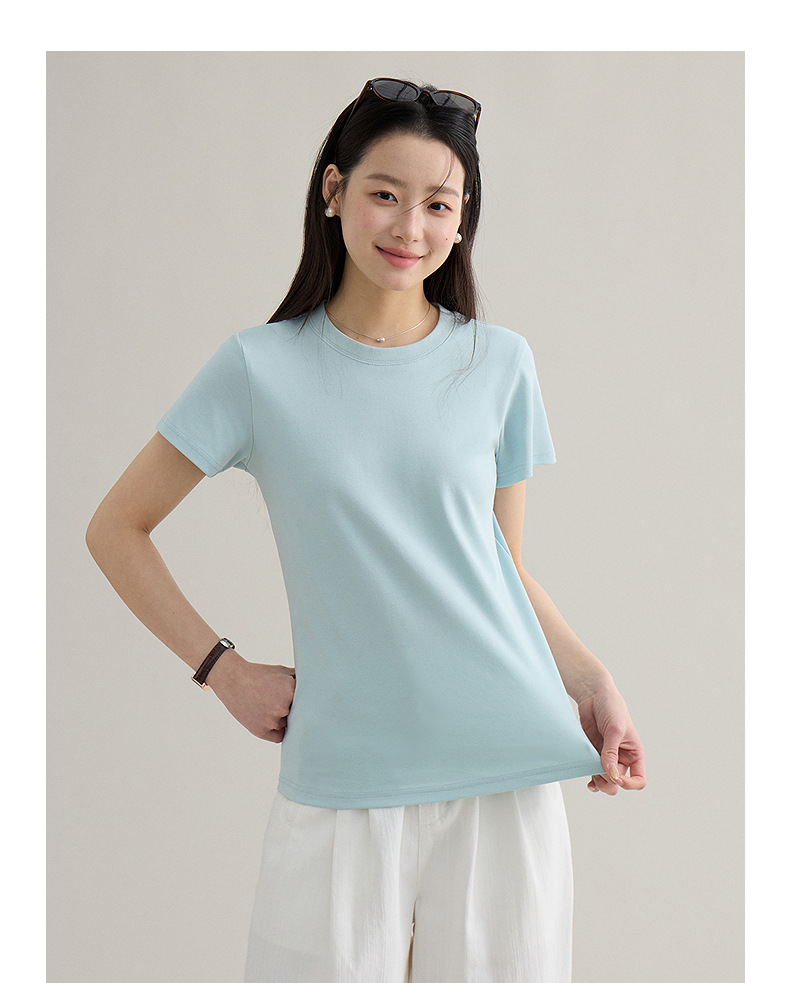 【 Blockbuster B: Super Comfortable Double-collar T-shirt with Upgraded Fabric 】 Spring short-sleeved T-shirt pic 85