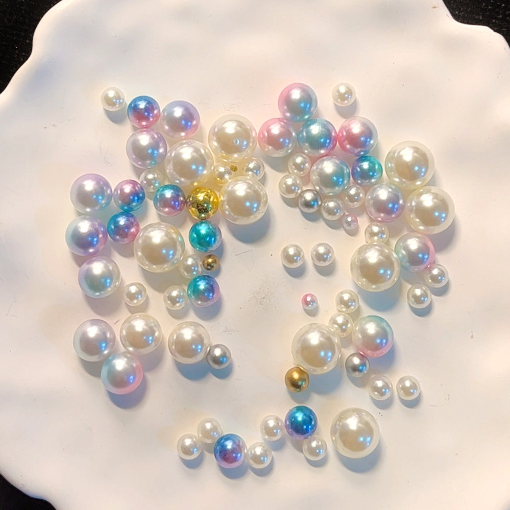 仿真珍珠流麻吵吵球滴胶填充材料手工diy捏捏手作球奶油胶填充物详情6
