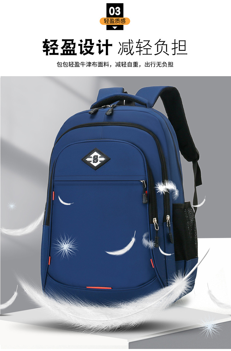 2024时尚简约新款双肩包潮休闲商务电脑包耐磨大容量旅行外出背包详情5