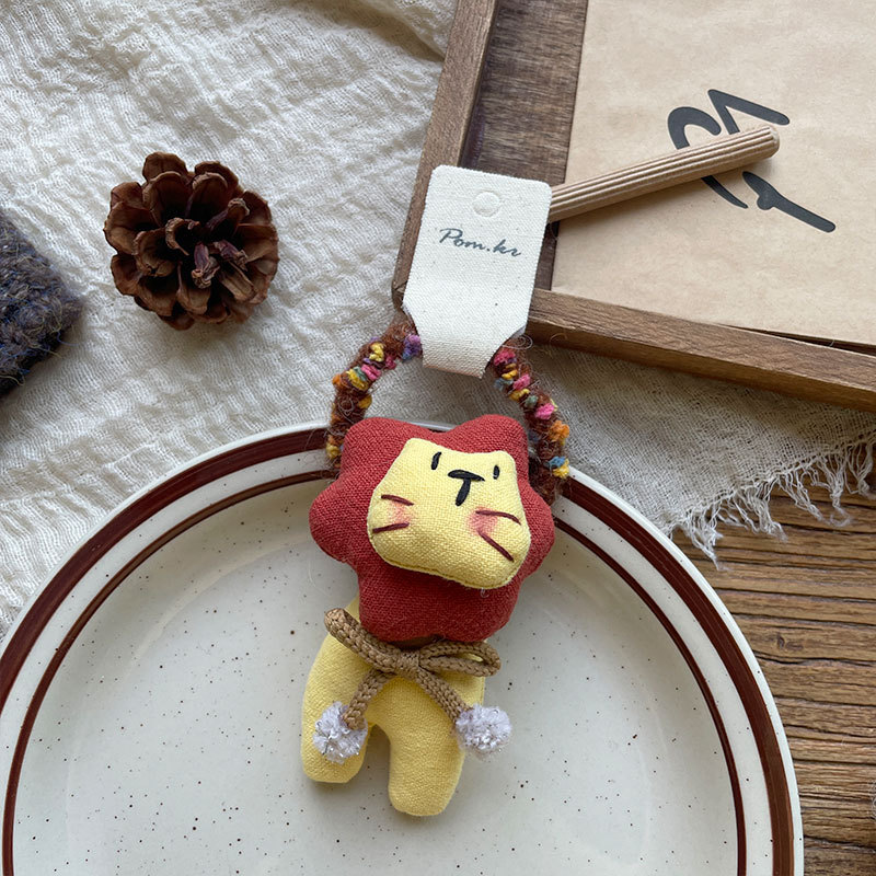 New Korean-style sweet autumn and winter mini cake hair clips, children's handcrafted fabric side fringe hair clips, hair accessories and hair bands pic 9