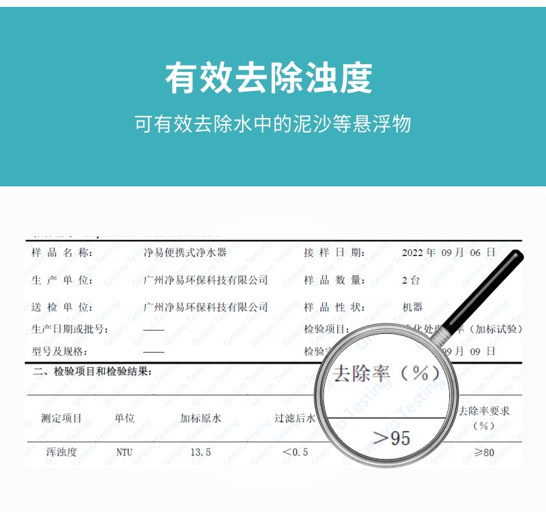 净易单兵净水器户外便携式过滤水器野外应急救灾救援水机野营装备详情16