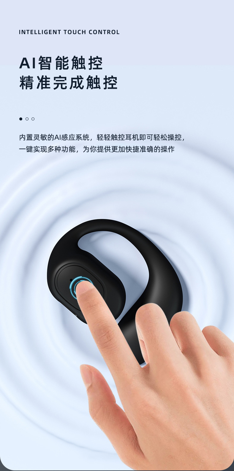 The new cross-border OWS over-ear bone conduction Bluetooth headphones feature radio performance, high noise cancellation, long battery life and low latency pic 33