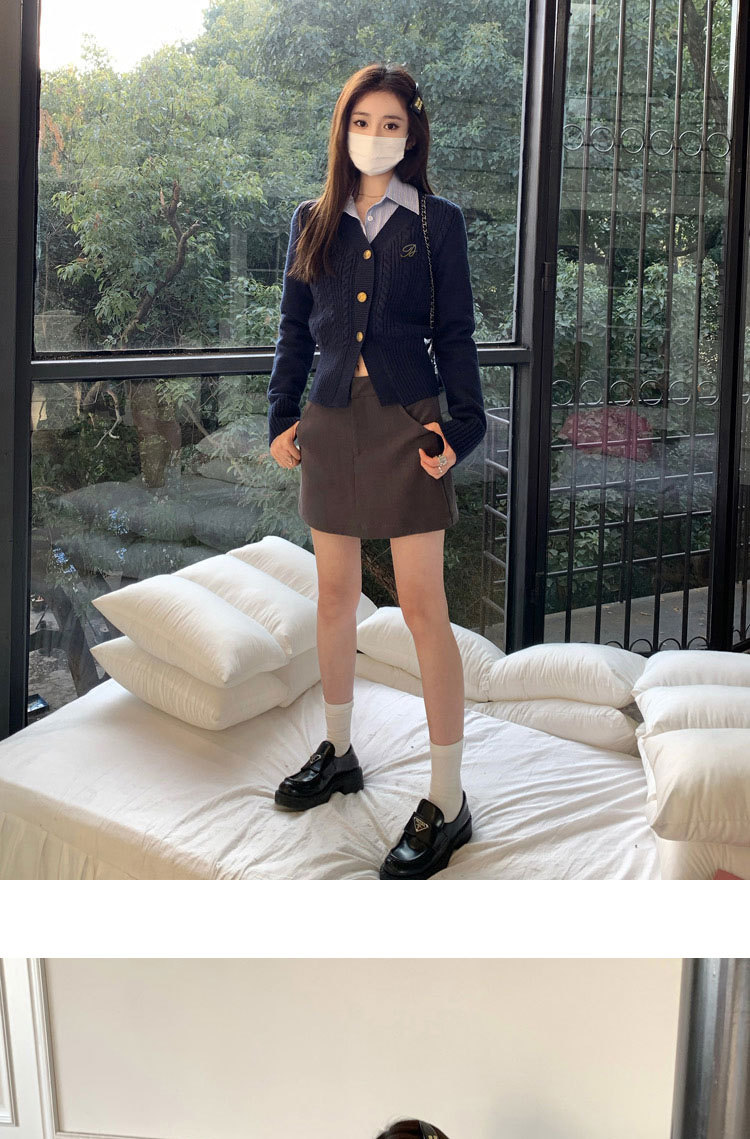 春秋百搭裙裤抗皱修身显腿短裙女高腰a字裙内衬包臀西装半身裙详情20