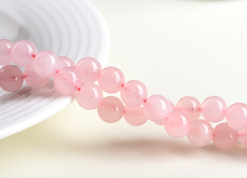 Jiuya Crystal natural rose crystal loose beads Round beads Lotus crystal semi-finished DIY jewelry accessories wholesale pic 6