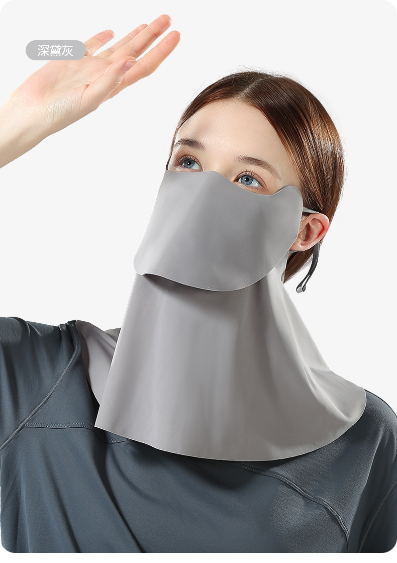 夏季冰丝凉感无痕口罩女护眼角透气防紫外线护颈遮阳脸罩防晒面罩详情24