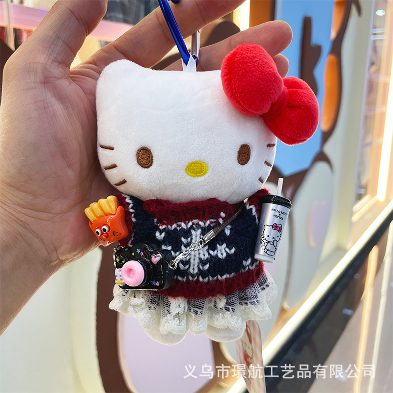 【 Genuine 】 New creative HelloKitty keychain, cute bag pendant, kt doll pic 13