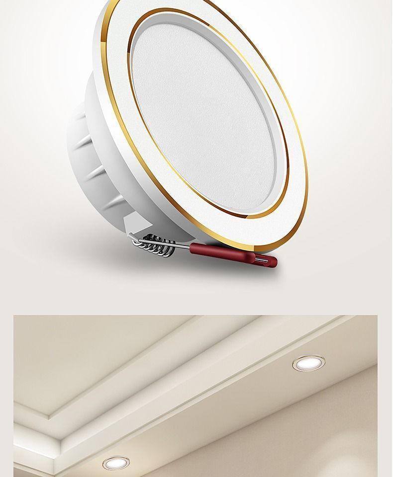 筒灯嵌入式家用led射灯暗装客厅吊顶孔洞灯简灯牛眼天花灯防眩灯详情22