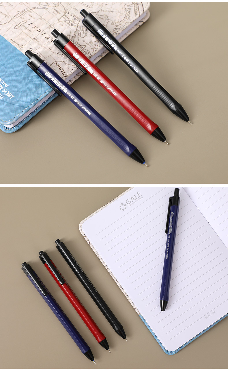 Tianfeng Oil Pen 508 Triangular Office 0.7MM oil pen, red, blue and black three-color bucket, smooth writing pic 14