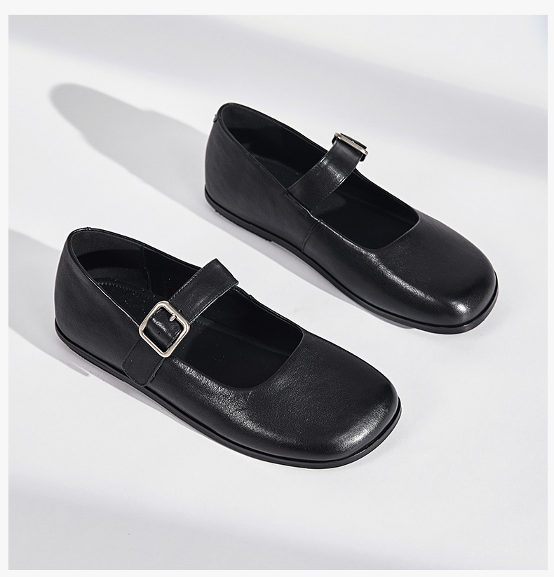 头层羊皮玛丽珍鞋女2025夏季新款方头浅口单鞋女法式绝美休闲女鞋详情33