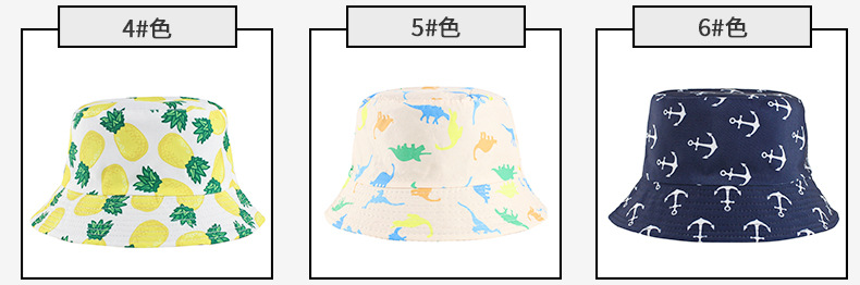 欧美新品双面盆帽夏季遮阳防晒户外盆帽男女士个性印花时尚帽子详情4