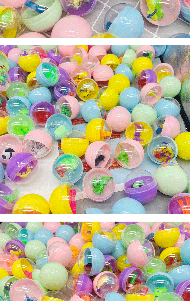 跨境eBay扭蛋球批发45mm混装游乐场专用扭蛋儿童益智互动扭扭蛋球详情9