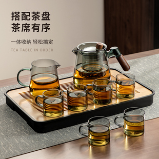 功夫茶具大小号公杯耐热温高硼硅玻璃加厚公道杯茶漏过滤网分茶器详情9